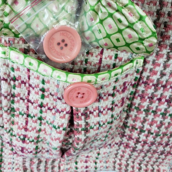 Vintage Y2K Hollister Co Penny Lane Coat Jacket Wool Blend Woven Plaid 70s Retro - Picture 14 of 16